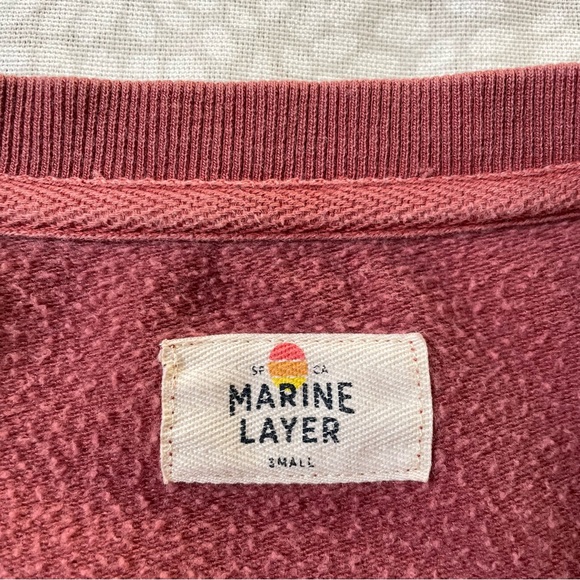 Marine Layer Women’s Tate Cropped Crew sweater size small - Picture 3 of 8